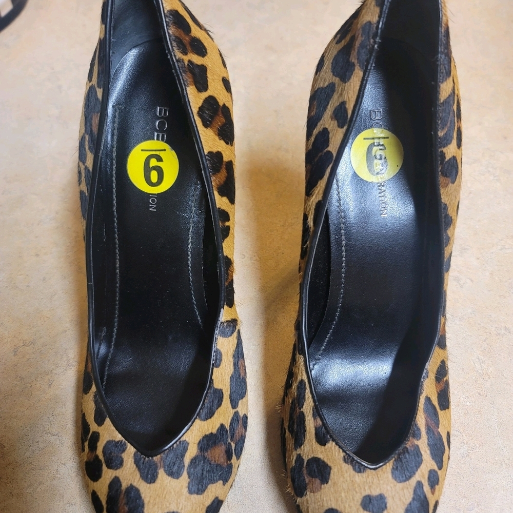 BCBG Women's Leopard Print Heels